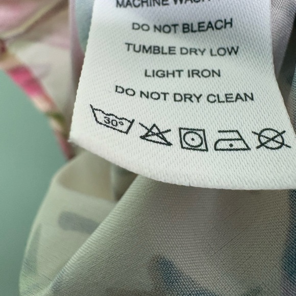 Floral Embroidered Cream Dress small boho resort vacation spring summer - Picture 6 of 6